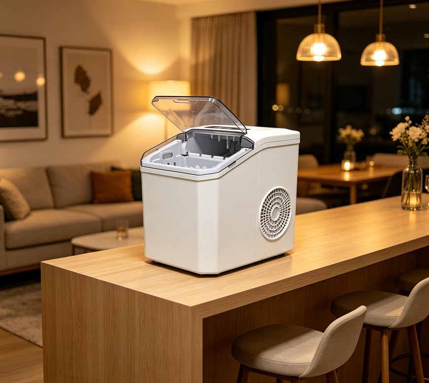 Afbest Countertop Nugget Ice Maker, 26lbs/24H Production