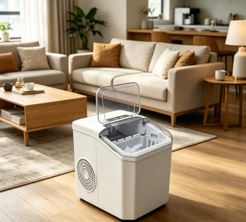 Afbest Countertop Nugget Ice Maker, 26lbs/24H Production