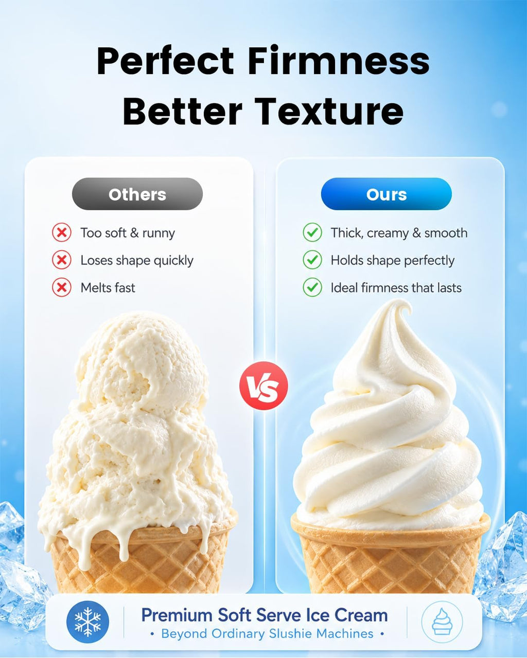 Slushie Machine for Home, 2-in-1 Slushy & Soft Serve Ice Cream Maker | 68oz Margaritas Machine, 5 Presets, 15-Min Flash-Freeze Frozen Drink Machine, Auto-Clean, Milkshak Frappés, Family & Parties