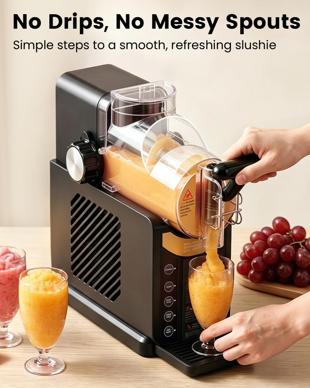 Slushie Machine for Home, 2-in-1 Slushy & Soft Serve Ice Cream Maker | 68oz Margaritas Machine, 5 Presets, 15-Min Flash-Freeze Frozen Drink Machine, Auto-Clean, Milkshak Frappés, Family & Parties